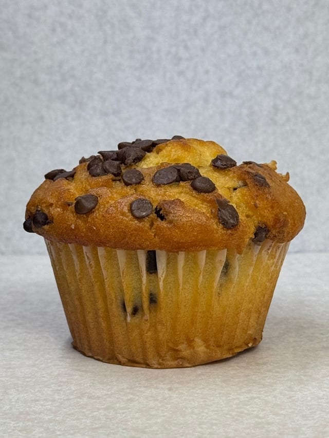 Chocolate Chip Huge Homemade Muffins.