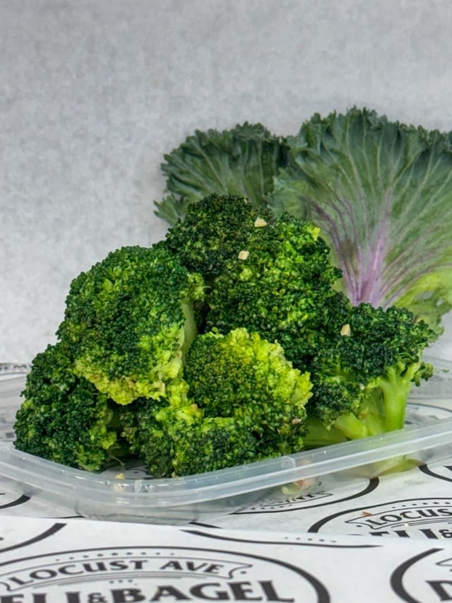 Steamed Broccoli.