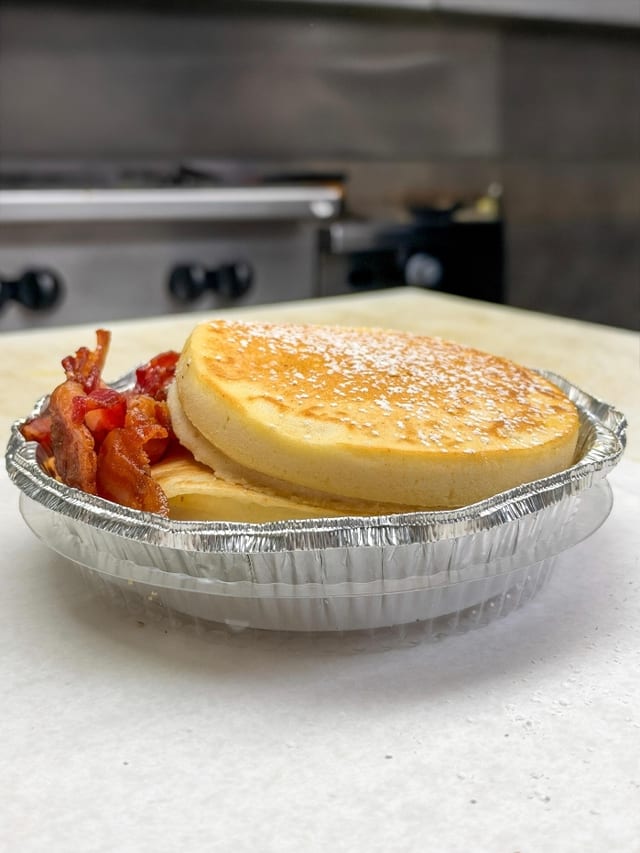 3 Large Buttermilk Pancakes.