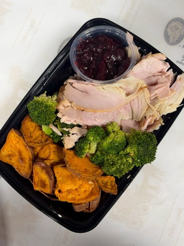 119. Fresh Roast Turkey Breast with Sweet Potatoes.