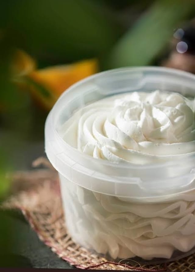 Whipped butter spread.
